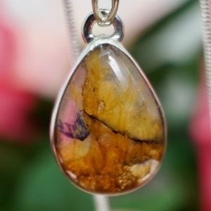 Ultra Rare Blue John Fluorite 925 Silver UK